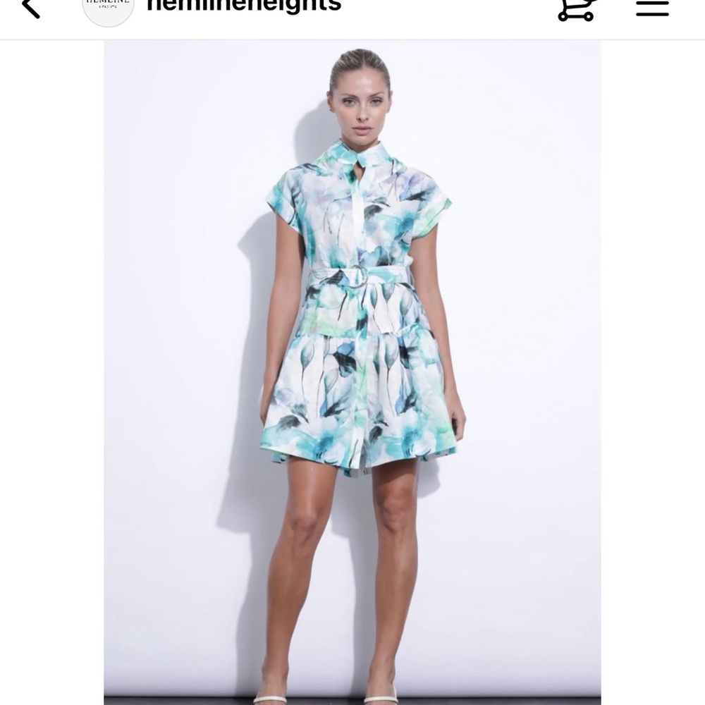 Karina Grimaldi Zelle Print Mini Dress